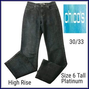 Chico's Platinum Women's Straight Leg Jeans 30/33